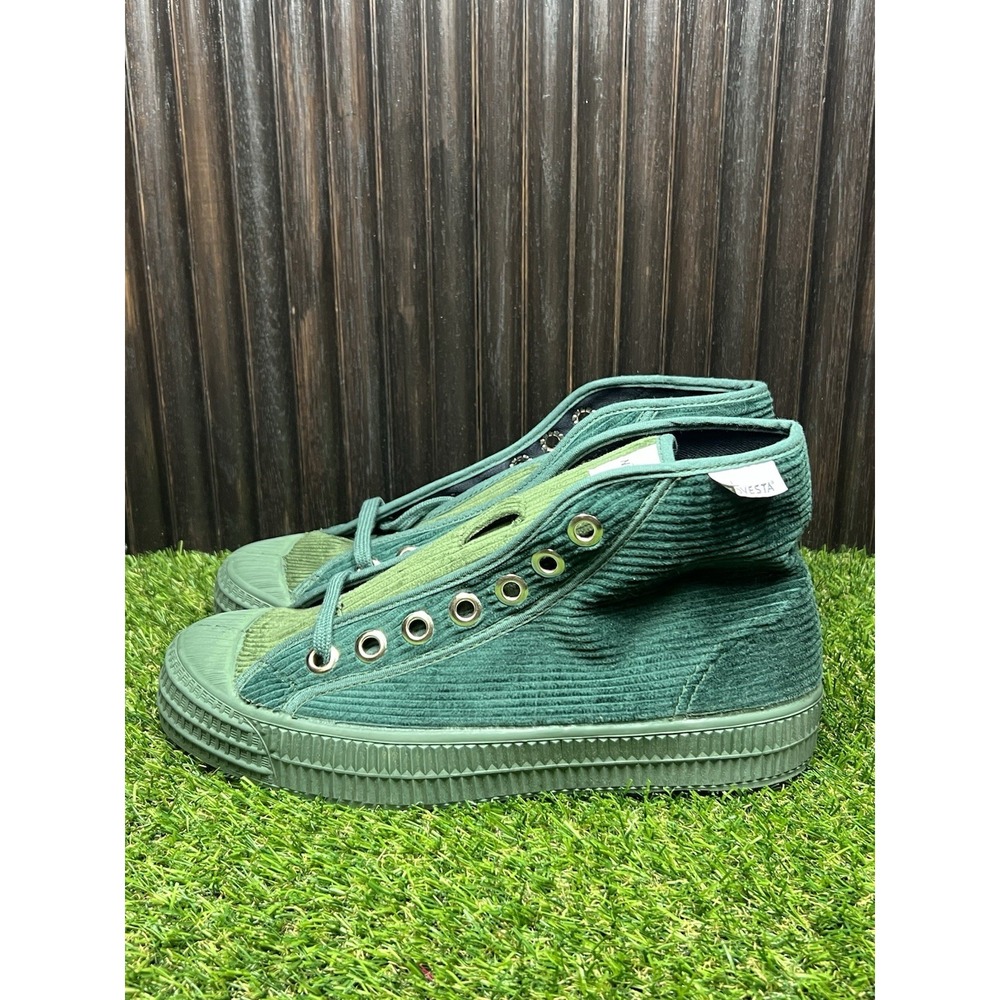 Size 7 - NOVESTA Star dribble corduroy sneakers Green-khaki Uk 6.5/EUR 26.5